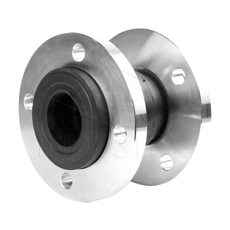 DN50-3000 Single Ball Vibration Eliminators Flanged End EPDM Bellows Coupling Flexible Rubber Expansion Joints